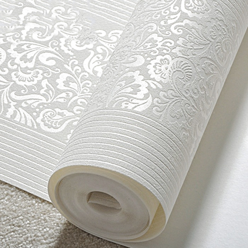Whitening Strip 3D - 9.5M Modern Simple Wallpaper Bedroom 3D
