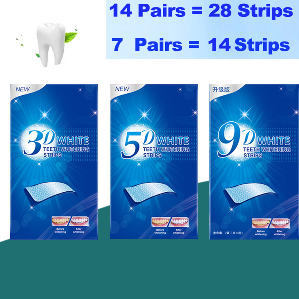 Fast Acting 3D 5D 9D Teeth Whi - Whitening Strip 3D ulasan dan harga