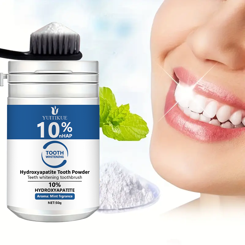 YUTIKUE 10% nHAP Tooth Powder  - Teeth Whitening Levels ulasan dan harga