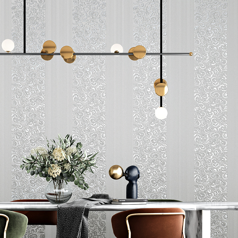 9.5M Modern Simple Wallpaper B - Whitening Strip 3D ulasan dan harga