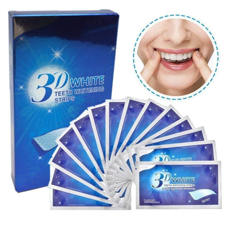 7Pairs Teeth Brightening Strip - Whitening Strip 3D ulasan dan harga