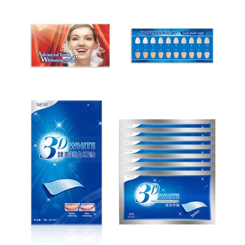 7Pairs Teeth Brightening Strip - Whitening Strip 3D ulasan dan harga