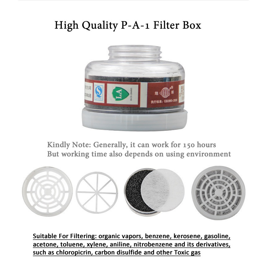 1pcs RD40 40mm Round Gas Mask  - Teeth Whitening Mask ulasan dan harga