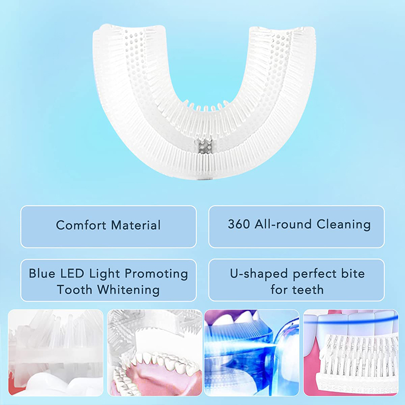 U-Shaped Rechargeable Light Qu - Teeth Whitening Levels ulasan dan harga
