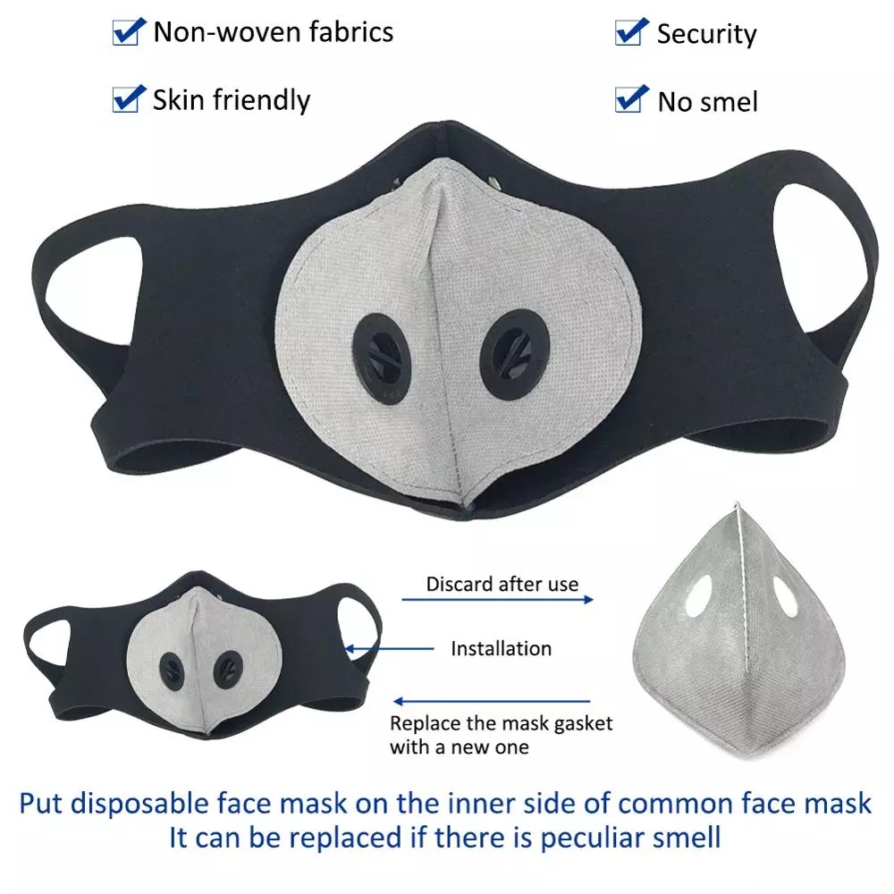 Anti Dust 5layers Cycling Face - Teeth Whitening Mask ulasan dan harga