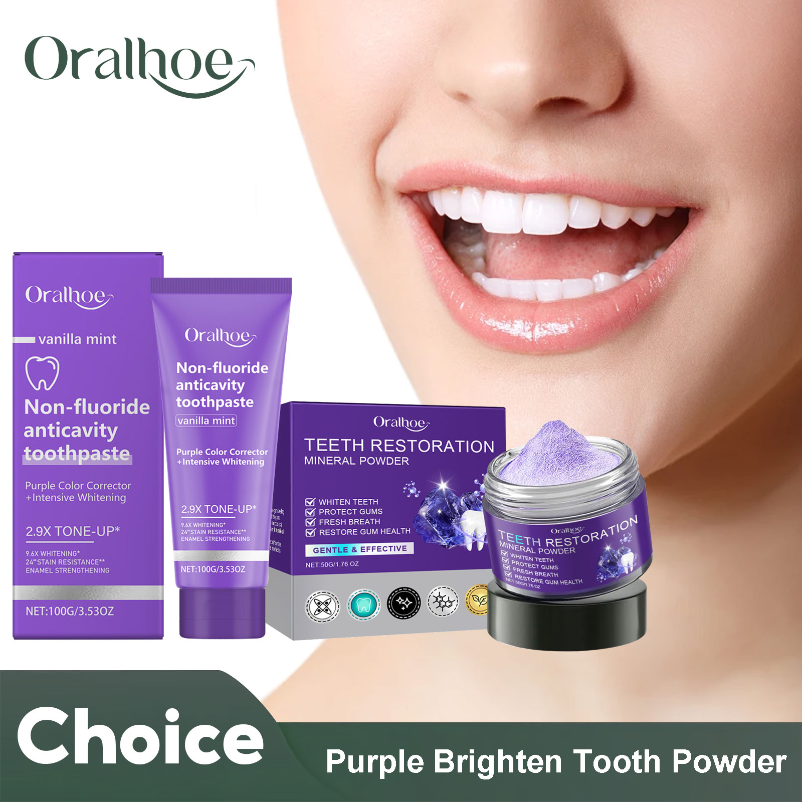 Teeth Restoration Mineral Powd - Teeth Whitening Levels ulasan dan harga