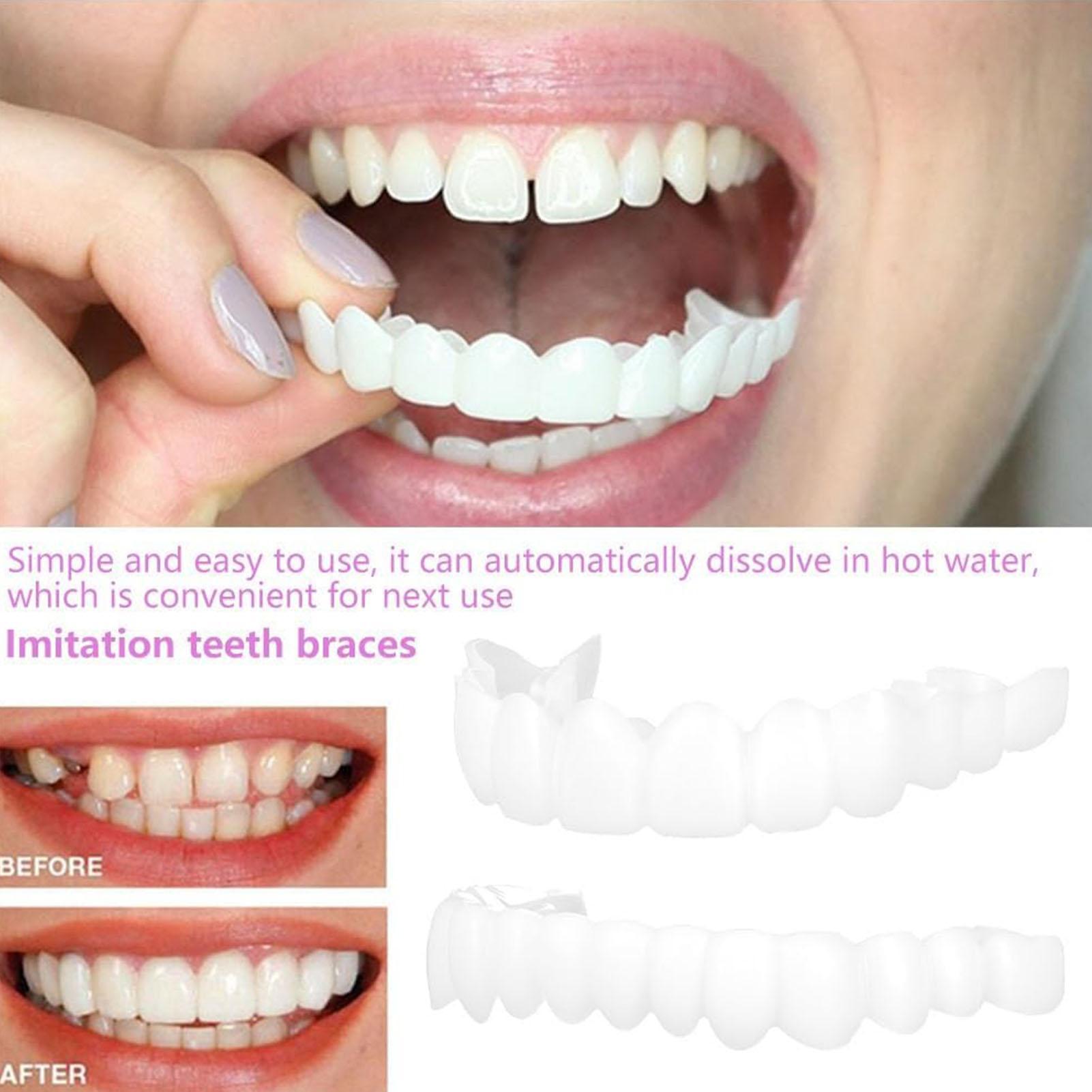 2pcs Men Women Temporary Teeth - Teeth Whitening Mask ulasan dan harga