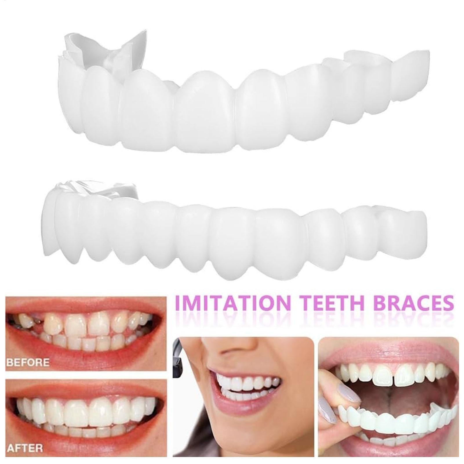 2pcs Men Women Temporary Teeth - Teeth Whitening Mask ulasan dan harga