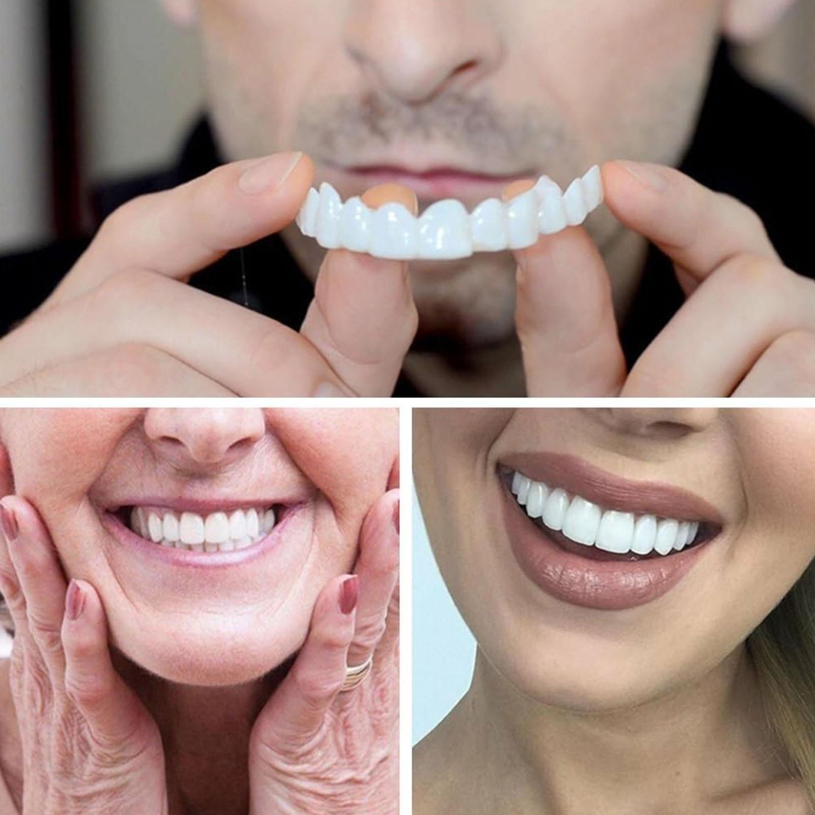 2pcs Men Women Temporary Teeth - Teeth Whitening Mask ulasan dan harga