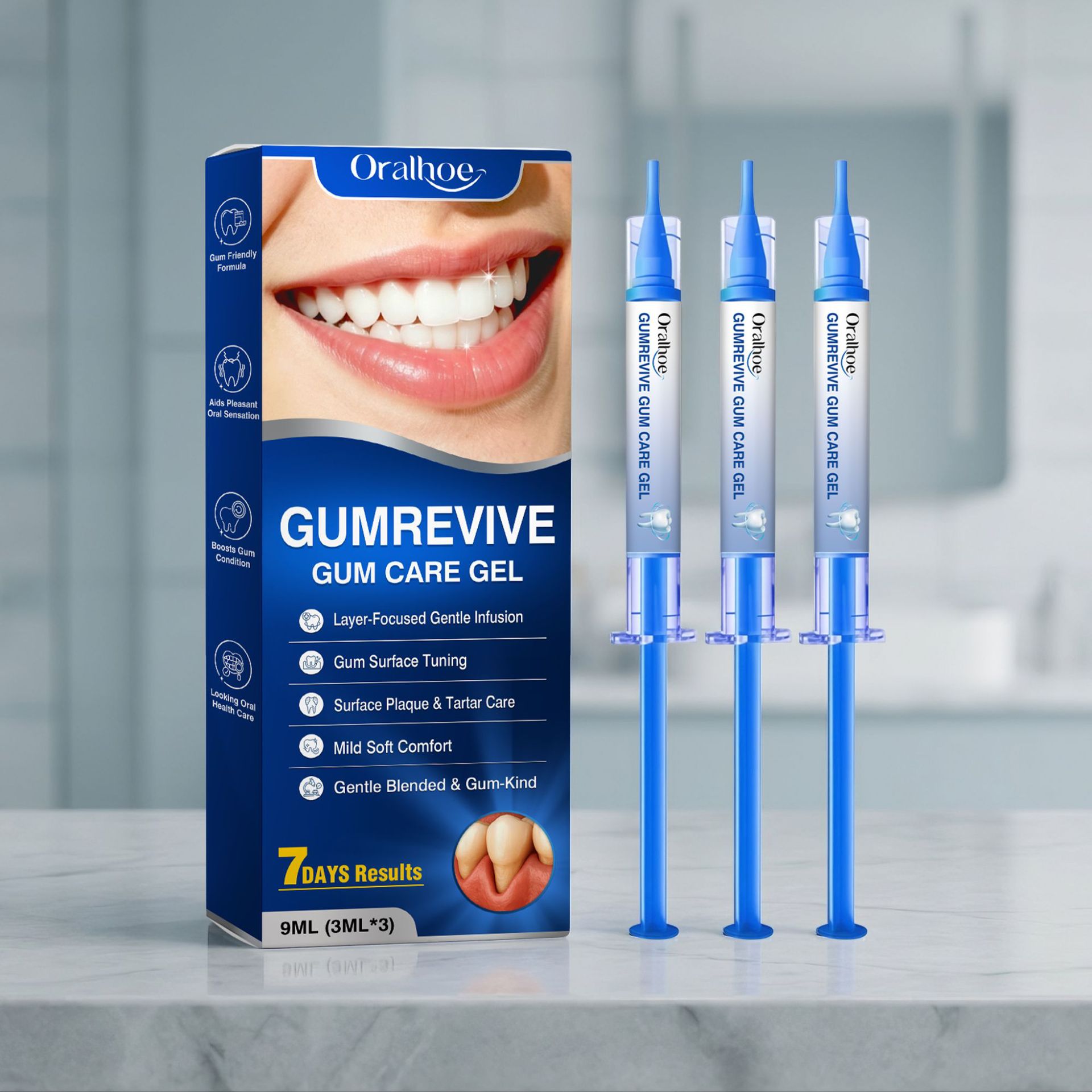 Gum Care Gel 3Pcs 9ml Oral Cle - Teeth Whitening Gel Syringes ulasan dan harga