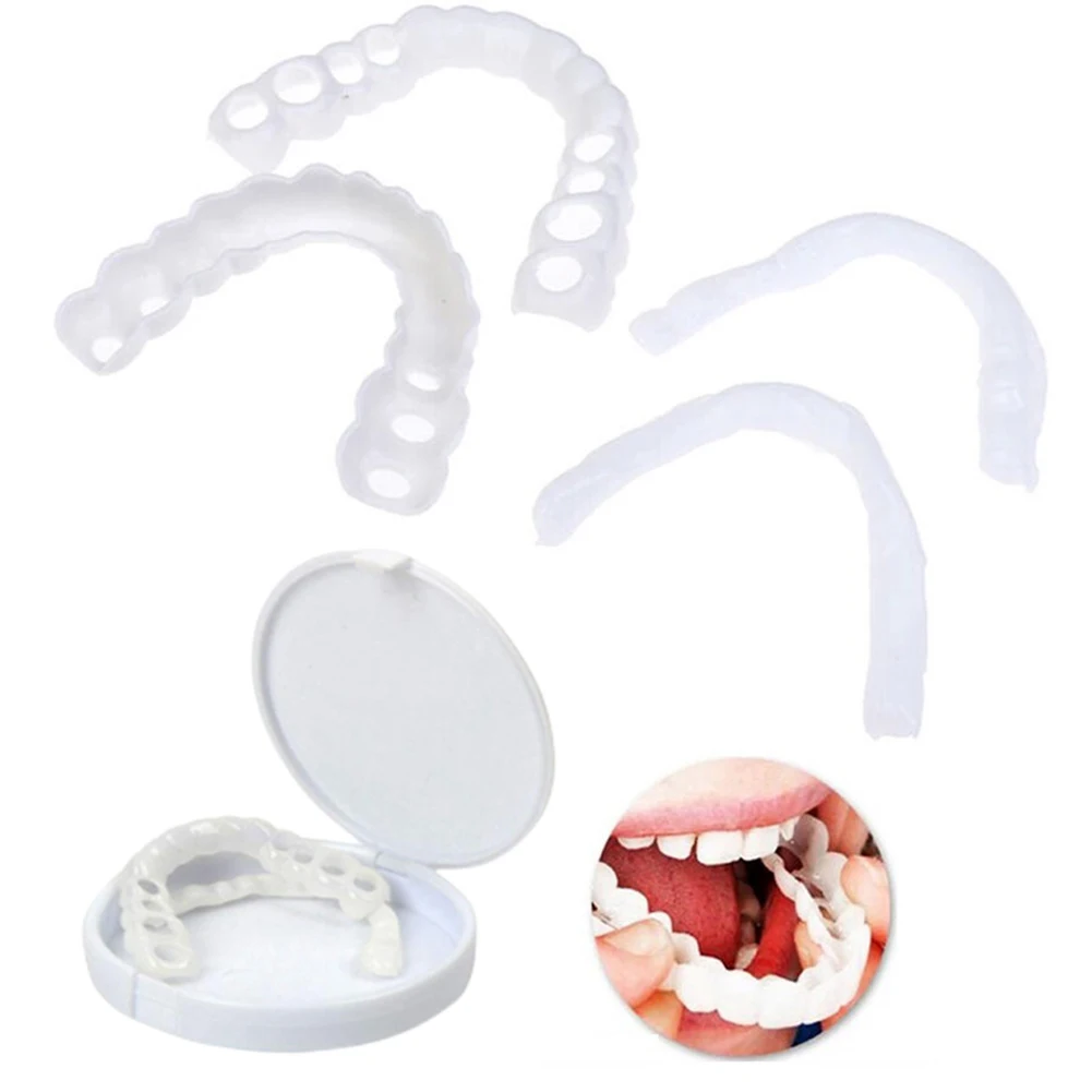 2 Pairs Dentures Teeth Denture - Teeth Whitening Mask ulasan dan harga