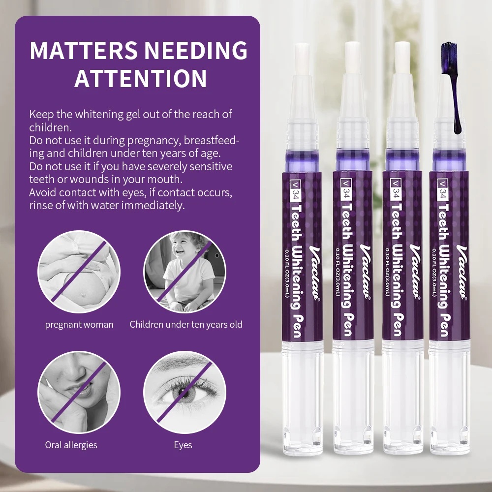 Vaclav V34 Purple teeth whiten - Teeth Whitening With Peroxide ulasan dan harga