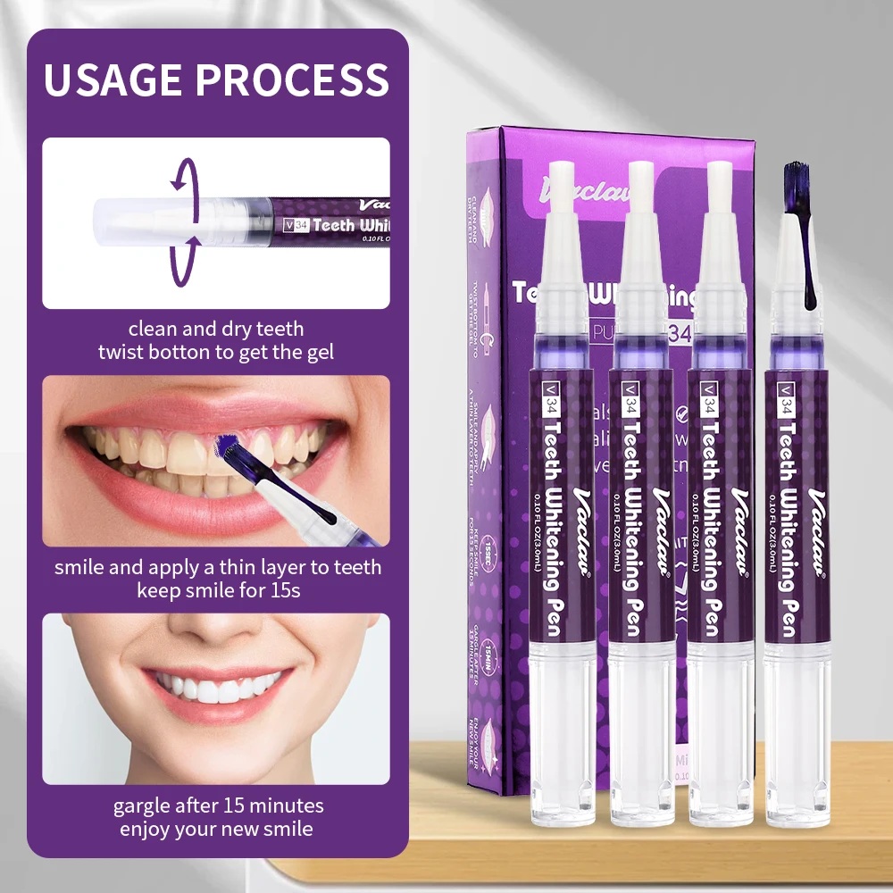 Vaclav V34 Purple teeth whiten - Teeth Whitening With Peroxide ulasan dan harga