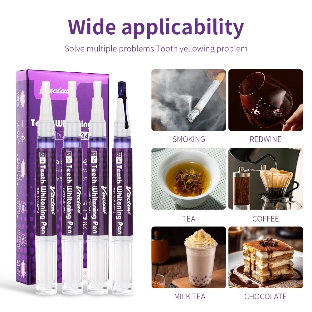 Vaclav V34 Purple teeth whiten - Teeth Whitening With Peroxide ulasan dan harga
