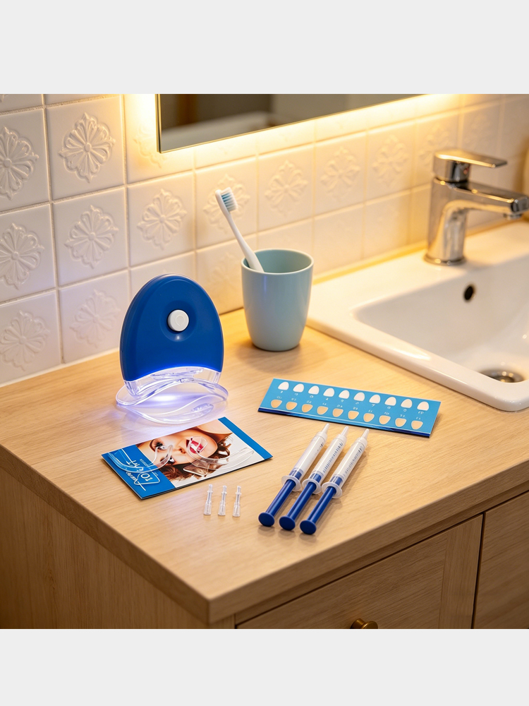 Glorysmile Teeth Kit - LED Lig - Teeth Whitening Gel Syringes ulasan dan harga